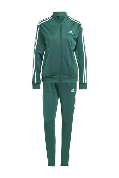 groen trainingspak dames adidas|trainingspakken dames Adidas.